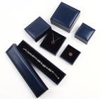 Spitzen-Flip Luxury Leather Jewellery Box mit Schaum-Einsatz Matte Lamination