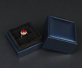 Spitzen-Flip Luxury Leather Jewellery Box mit Schaum-Einsatz Matte Lamination