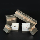 Flip Top Ivory Jewelry Gift-Kasten-Schaum-Einsätze bleifrei für Ring Pendant