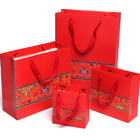 Lamellierte Geschenk-Taschen des gestrichenen Papiers mit Griffe Soem-ODM stützten sich