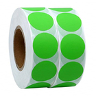 Soem-ODM-selbstklebender Papieraufkleber-Farbcode Dot Label Stickers 1Inch