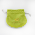 Prägeartige Samt-Schmuck-Taschen Logo Fabric Drawstring Gift Bagss kleine