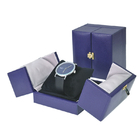 Metallischer Logo Pu Leather Jewellery Box für das Armband-Armband-Uhr-Verpacken