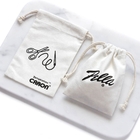 Gewebe-Zugschnur-Geschenk sackt kundenspezifischer Logo Natural Cotton Canvas Drawstring-Beutel-Geschenk-Schmuck-Verpackentaschen ein
