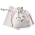 Gewebe-Zugschnur-Geschenk sackt kundenspezifischer Logo Natural Cotton Canvas Drawstring-Beutel-Geschenk-Schmuck-Verpackentaschen ein