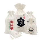 Freundliche kundenspezifische Geschenk-Segeltuch-Baumwolle Mini Large Capicity Drawstring Packaging sackt Gewebe-Zugschnur-Geschenk-Taschen ein