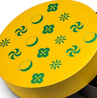 Geruchloser Silkscreen-Kreis-runde Pappschachtel mit Deckel und Plastikeinsätzen