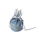 Gewebe-Zugschnur-Geschenk der leichten Berührung sackt kundengebundenes gestempeltes Gold Logo Pouch Bag ein
