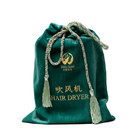“ Zugschnur-Geschenk-Taschen-dunkelgrüne Samt-Geschenk-Beutelweintasche des Gewebe-5x7