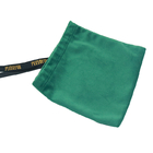 8x12cm Gewebe-Zugschnur-Geschenk-Taschen-kundenspezifischer Siebdruck druckte Logo Dark Green Velvet-Geschenk-Verpackentasche
