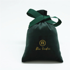 8x10cm Gewebe-Zugschnur-Geschenk-Tasche personifizierte grünen Samt-Geschenk-Beutel