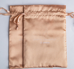 Kundengebundenes Gewebe-Zugschnur-Geschenk sackt Seide Glosssy-Satin-Geschenk-Verpackentasche für Kleidungs-Schmuck-Ohrring-Unterwäsche ein