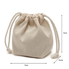 Starkes Gewebe-Zugschnur-Geschenk sackt kundenspezifische Logo Heavy Cotton Canvas Drawstring-Beutel-Gurt-Taschen-Schmuck-Tasche ein