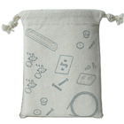 Gewohnheit organisch weg weiße Baumwollzugschnur-von den fördernden Taschen-Gewebe-Zugschnur-Geschenk-Taschen