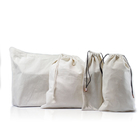Waschbare freundliche Taschen Eco mit Zugschnur-Baumwollwiederverwendbarem Erzeugnis sackt nullabfall, Segeltuch-Gewebe-Zugschnur-Geschenk-Taschen ein