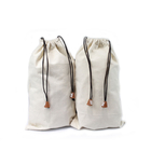 Waschbare freundliche Taschen Eco mit Zugschnur-Baumwollwiederverwendbarem Erzeugnis sackt nullabfall, Segeltuch-Gewebe-Zugschnur-Geschenk-Taschen ein