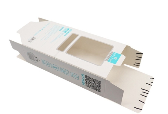 Ladegerätspeicher weißer Farbpapier-Verpackungs-Kasten mit klarem Fenster Soem-ODM